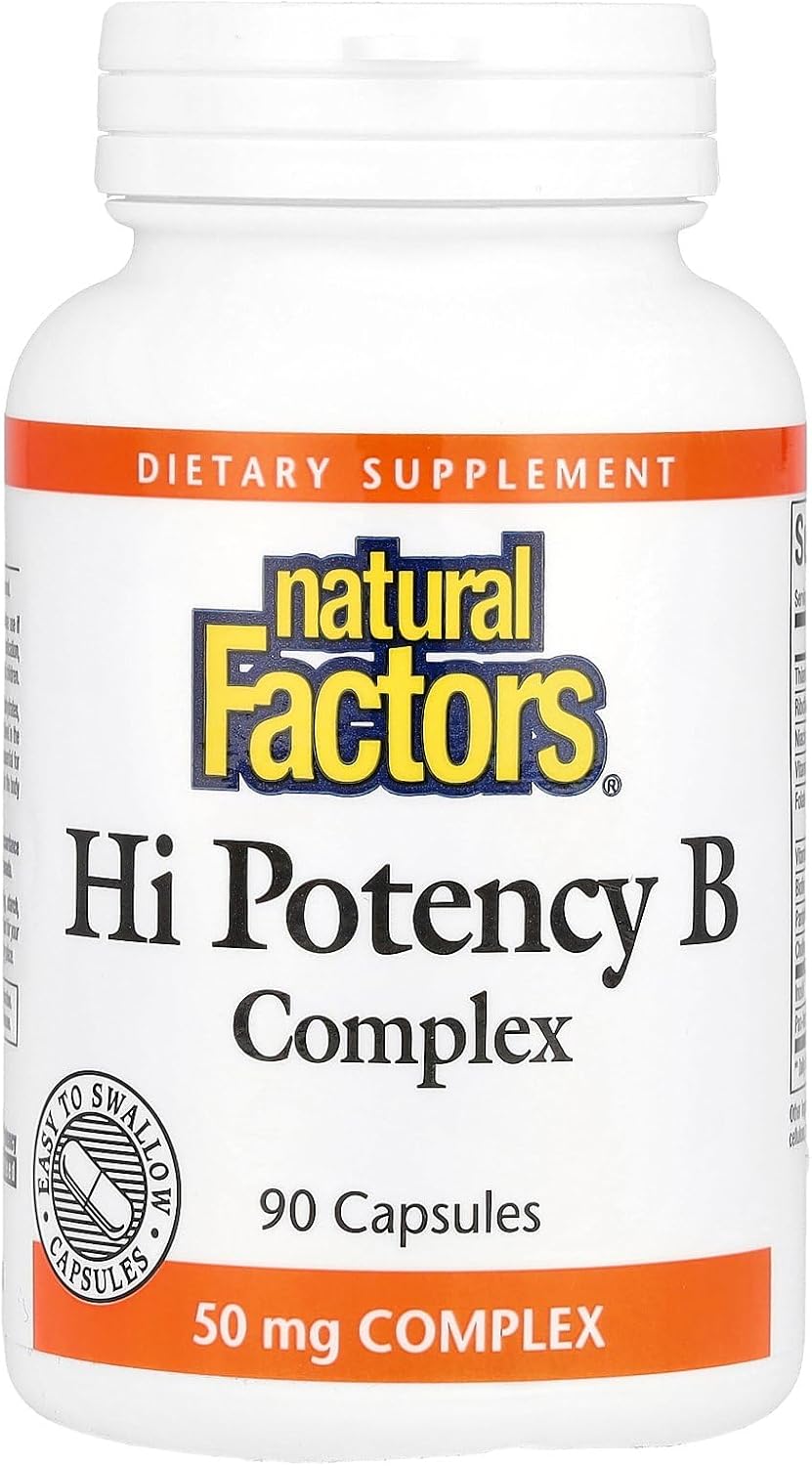 Natural Factors High Potency B Complex, 90 Capsules - görsel 1