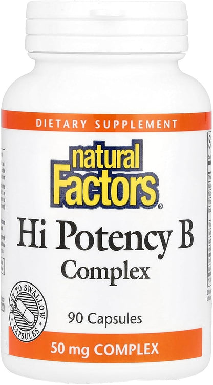 Natural Factors High Potency B Complex, 90 Capsules