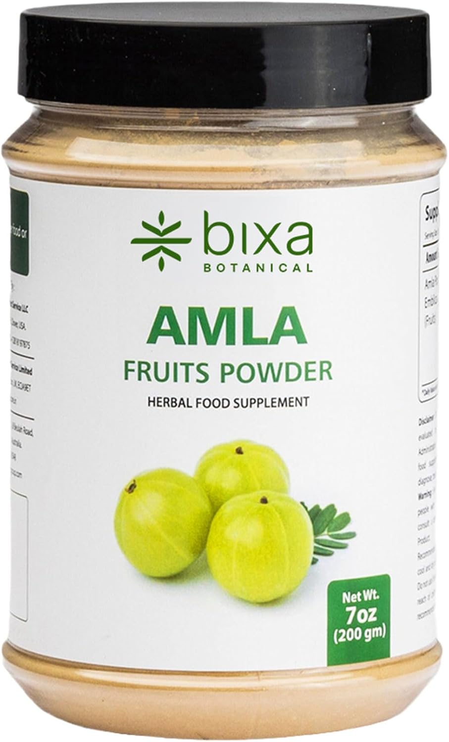 bixa BOTANICAL Amalaki Amla Berries Powder - Indian Gooseberry - Rich in Natural Vitamin C - Non-GMO - Gluten-free - 200g (7 oz) - görsel 1