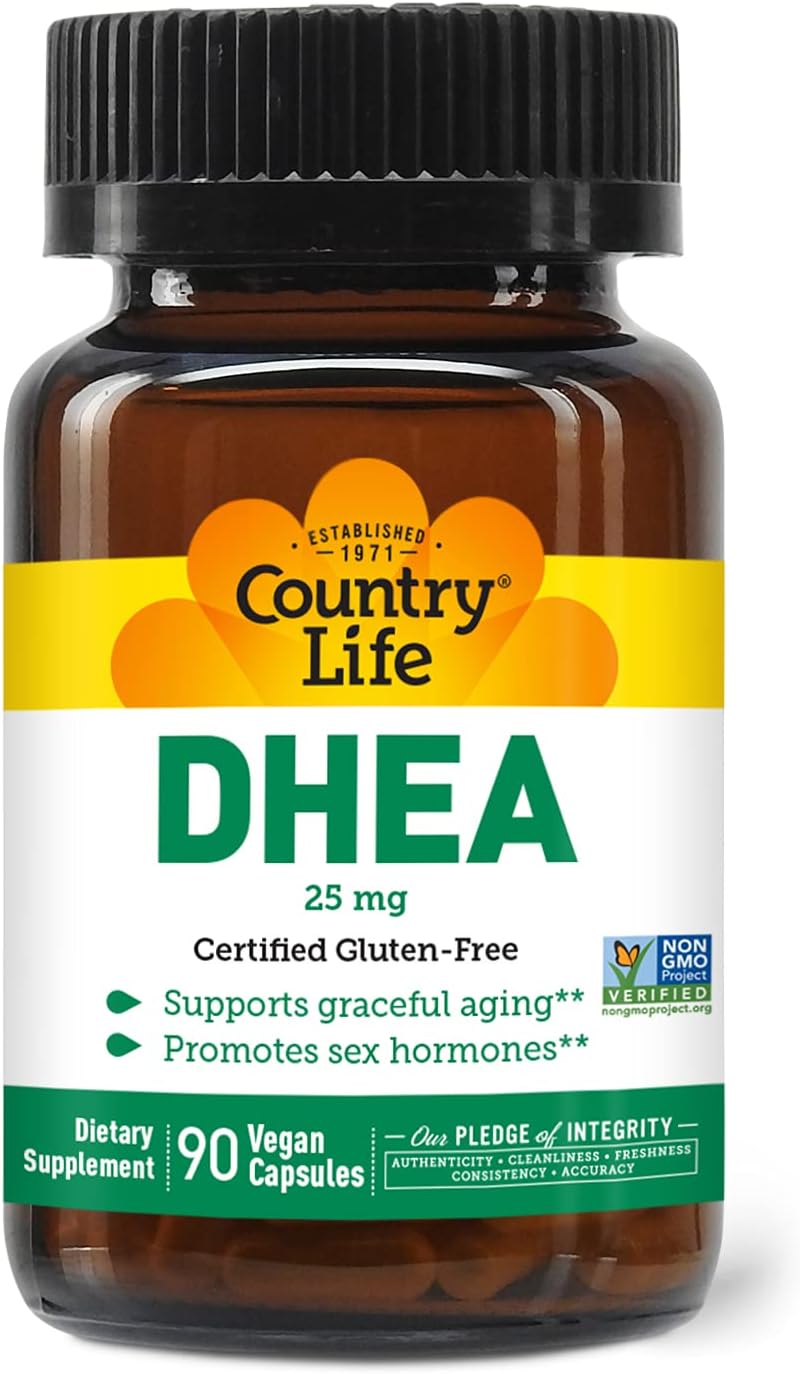 Country Life DHEA 25mg, 90 Vegan Capsules - görsel 1