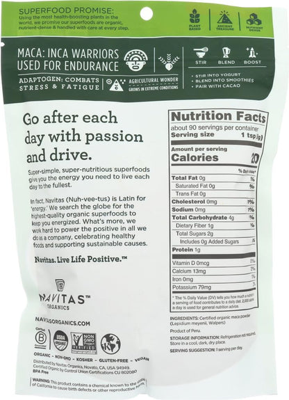 Raw Maca Powder 454g by Navitas Naturals