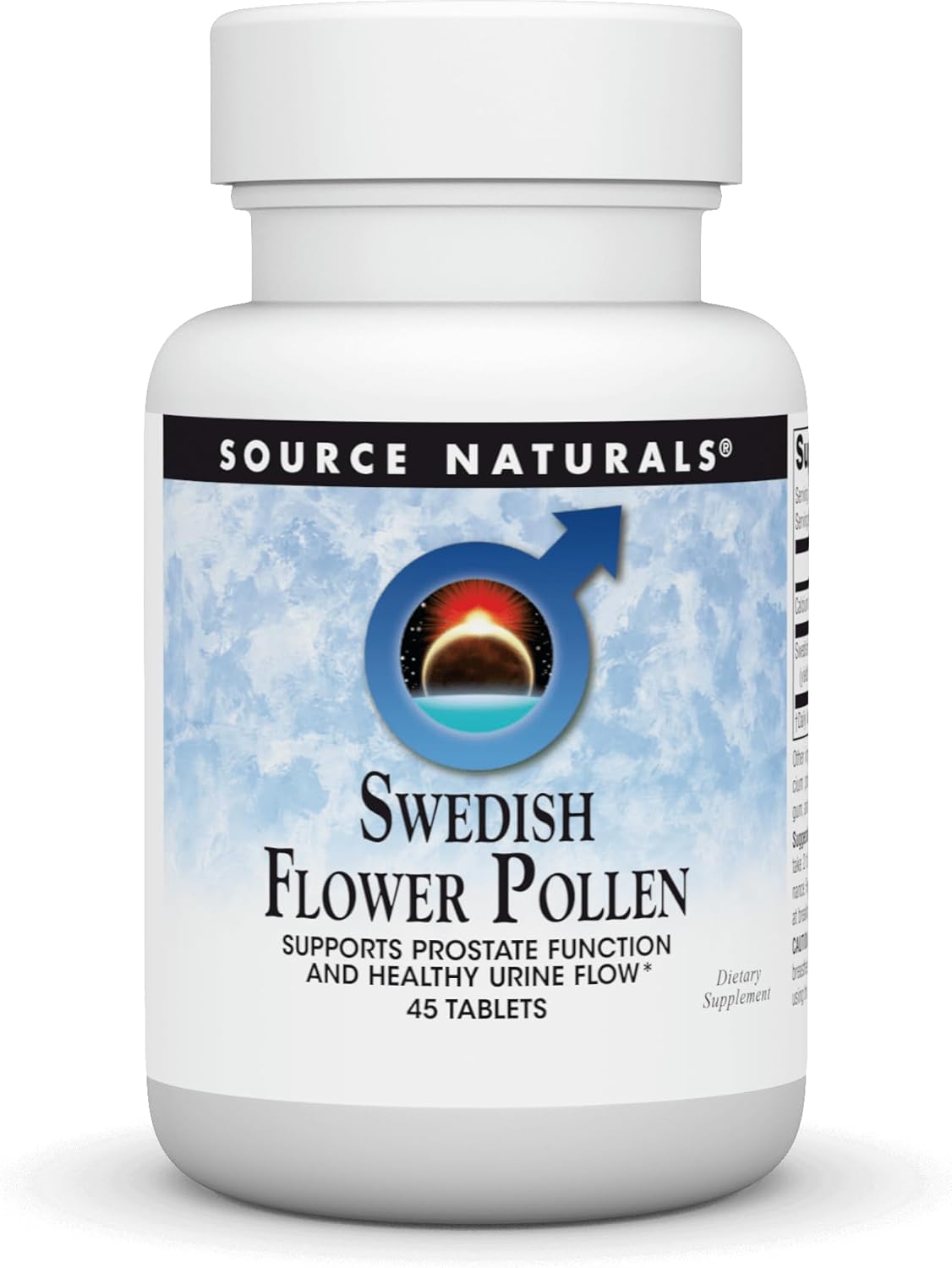 Source Naturals Swedish Flower Pollen Extract Supplement, Supports Prostate Function and Healthy Urine Flow - 45 Tablets - görsel 1