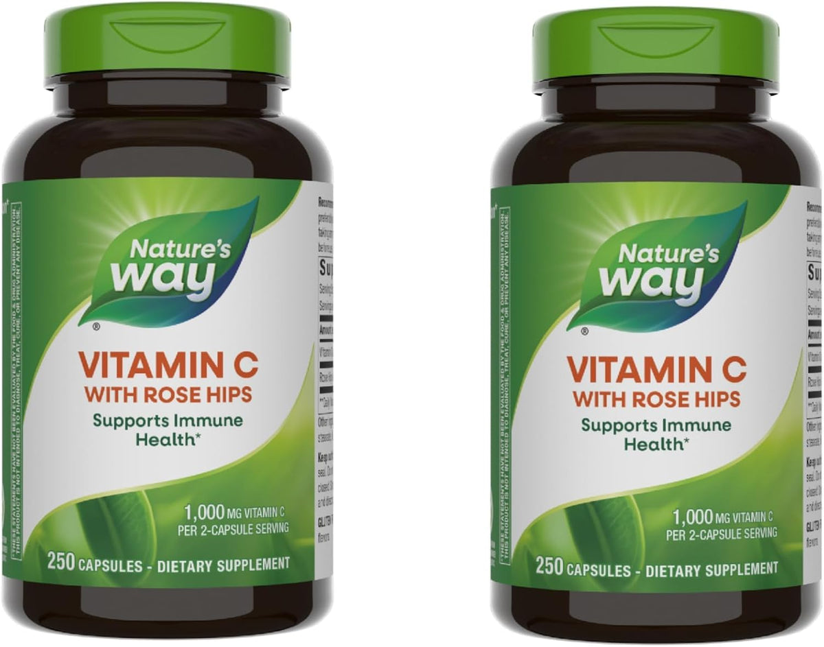 Nature's Way Vitamin C with Rose Hips, 1000 mg, 250 Capsules - görsel 8