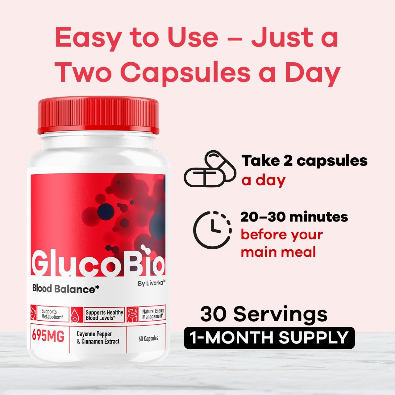 GlucoBio Capsules (5-Pack) – Advanced Formula for Overall Health & Wellness - görsel 4