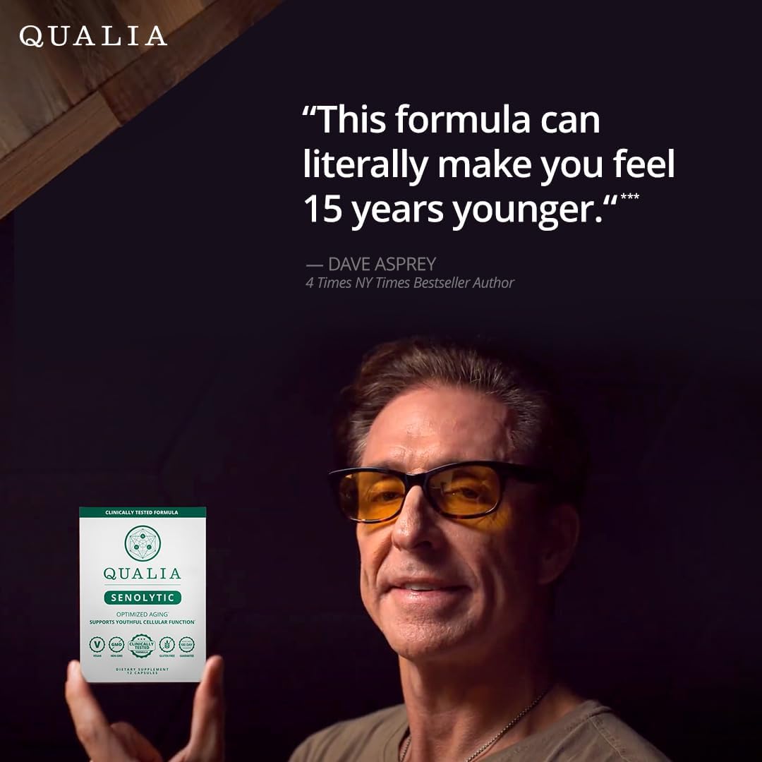 Qualia Senolytic Supplement – Fisetin, Quercetin, Piperlongumin – 1 Month's Supply - görsel 4