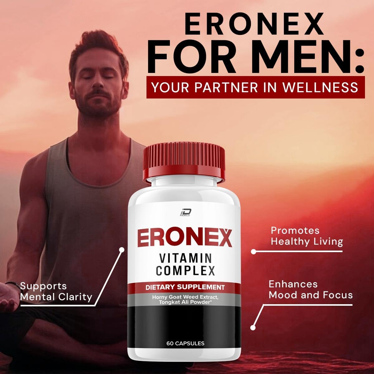 Eronex for Men Capsules – All-Natural Support Formula (5 Pack – 300 Capsules) - görsel 4