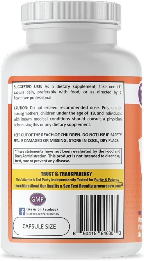 ProCare Health Mag-D Immune Support Complex – 90 Capsules - görsel 3