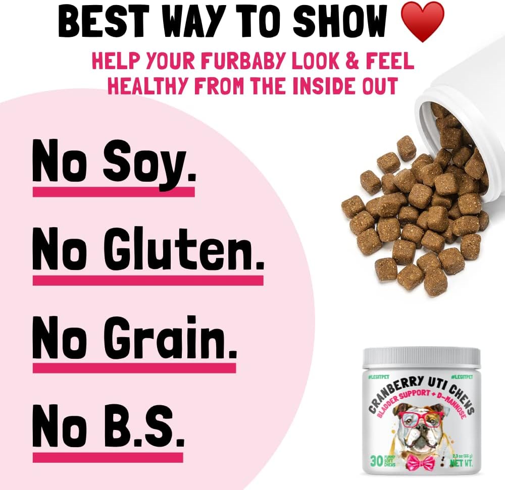 Cranberry UTI Chews for Dogs Bladder Support and D-Mannose - görsel 5