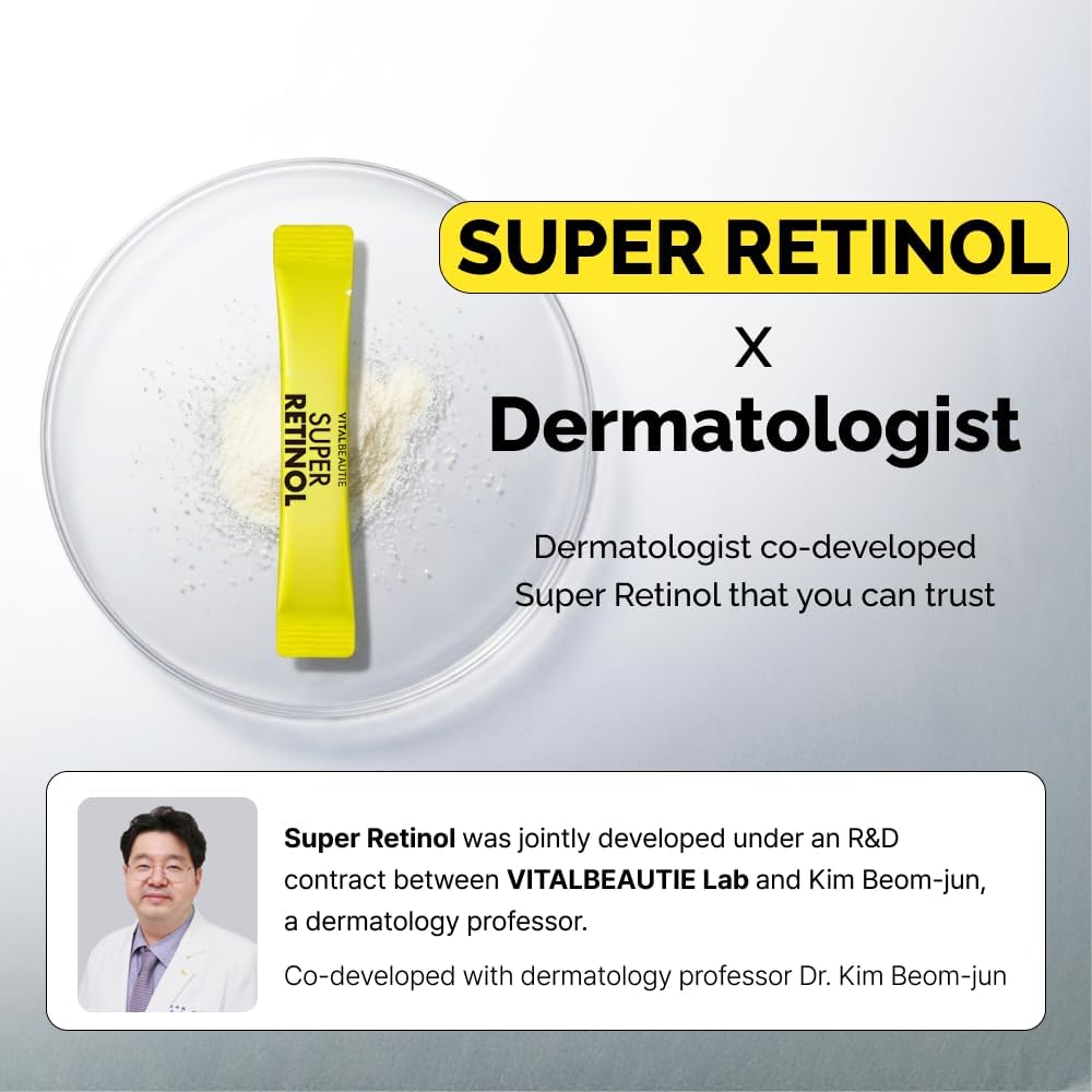 VITALBEAUTIE Super Retinol – Ingestible Liposomal Retinol & Vitamin C Powder for Radiant Skin, 30 Sachets - görsel 4