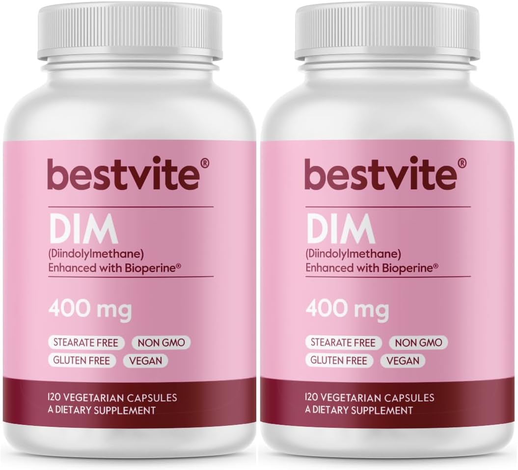 BESTVITE DIM 400mg with Bioperine - 120 Vegetarian Capsules - görsel 8