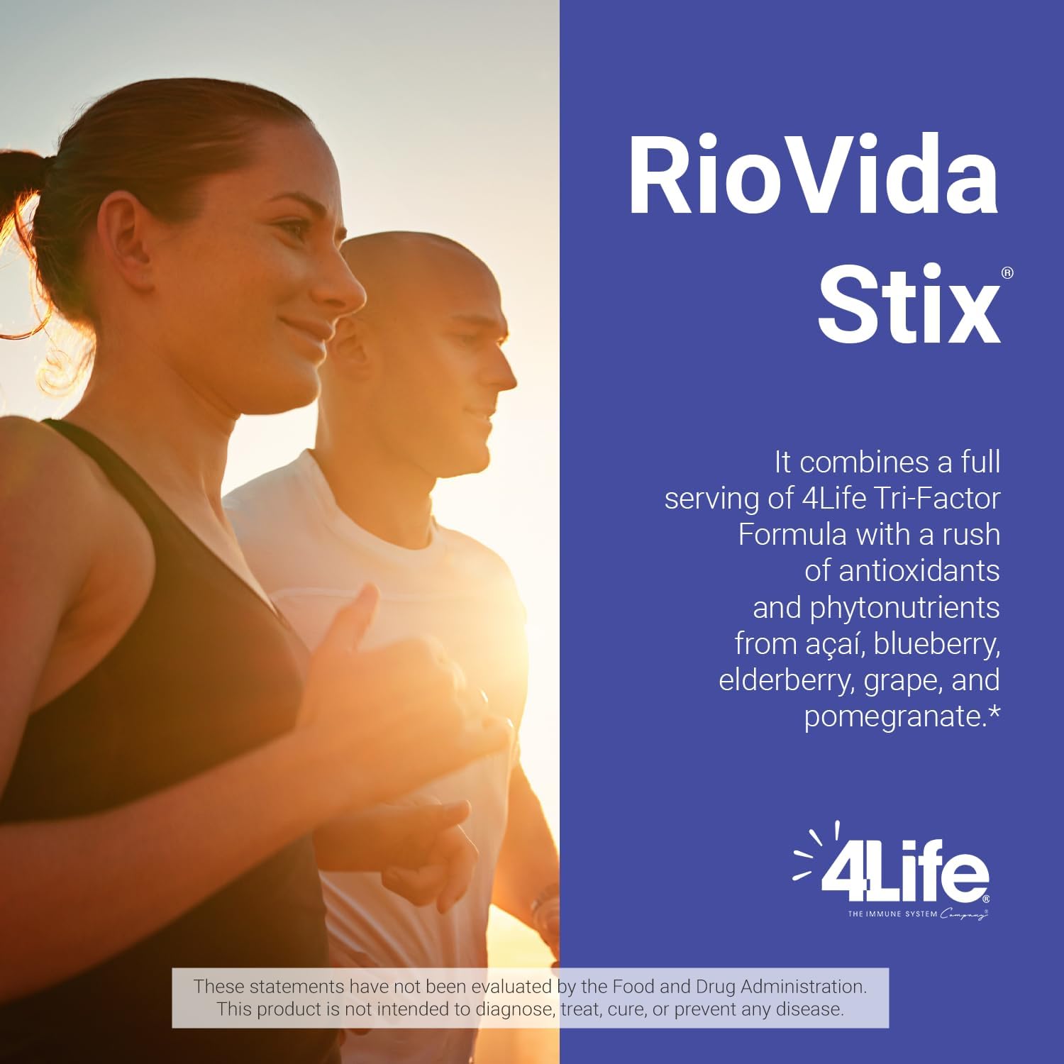 4Life RioVida Stix Superfruit Immune Support Drink Mix, 15 Packets - görsel 4
