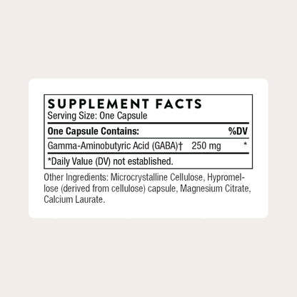 THORNE PharmaGABA-250 – GABA Supplement (250 mg, 60 Capsules)