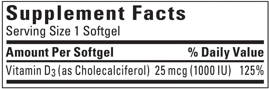 Nature Made Vitamin D3 25 mcg (1000 IU) Softgels, 650 Count - görsel 2
