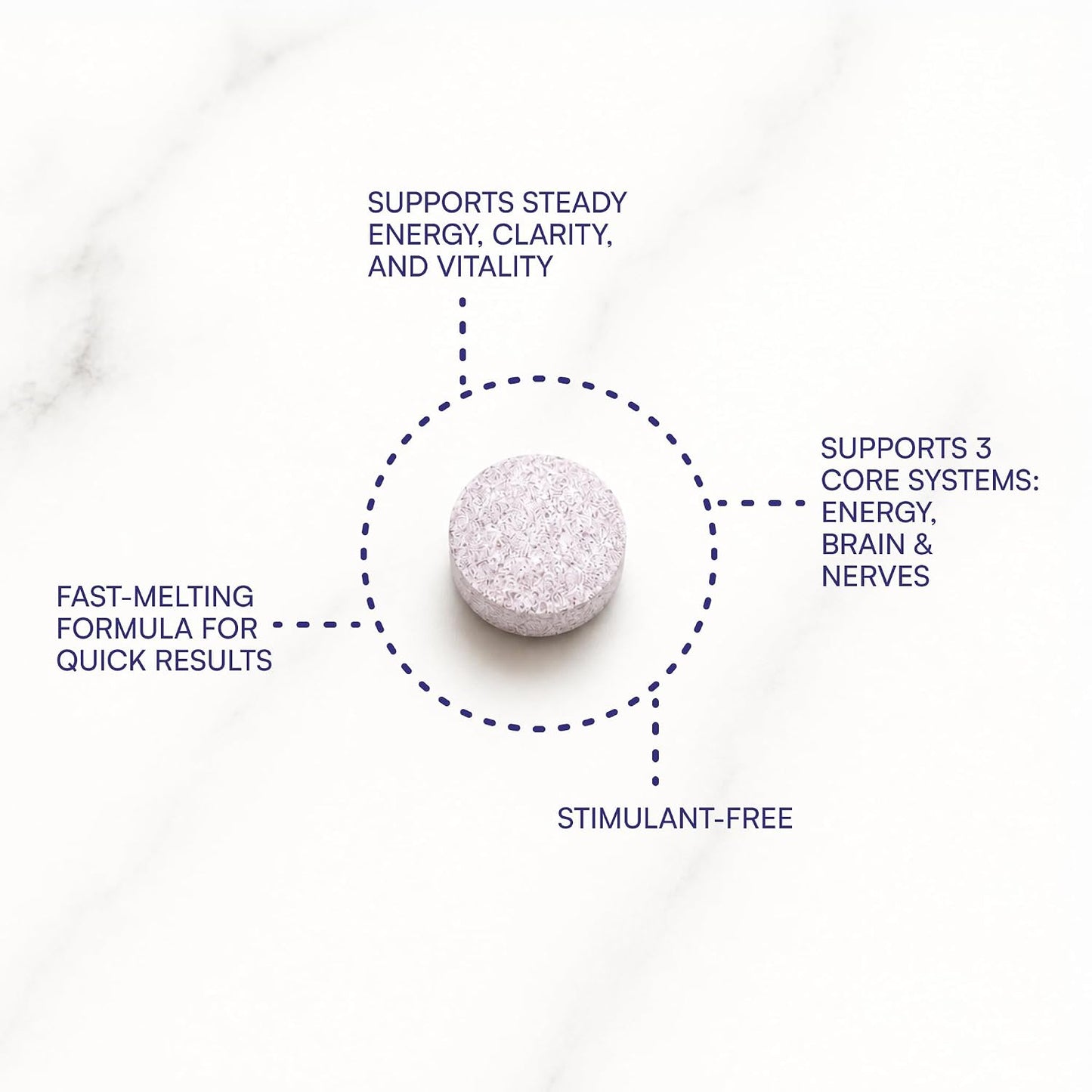 Purity Products Blueberry Probiotic B12 Energy Melt - Organic Blueberries, Methylcobalamin B12, 30 Melts - görsel 3