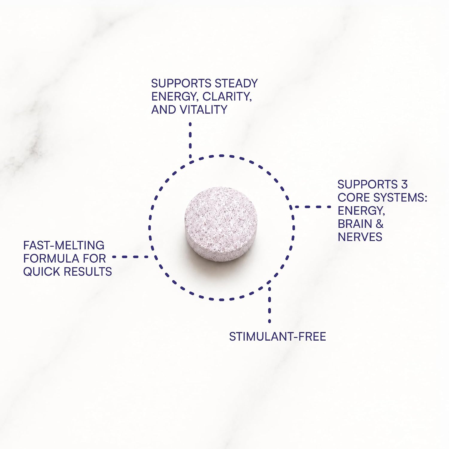 Purity Products Blueberry Probiotic B12 Energy Melt - Organic Blueberries, Methylcobalamin B12, 30 Melts - görsel 3