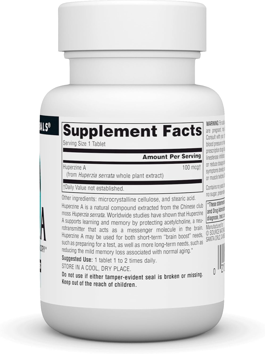 Source Naturals Huperzine A 100mcg – 120 Tablets - görsel 2