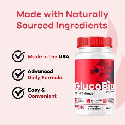 GlucoBio Capsules (5-Pack) – Advanced Formula for Overall Health & Wellness