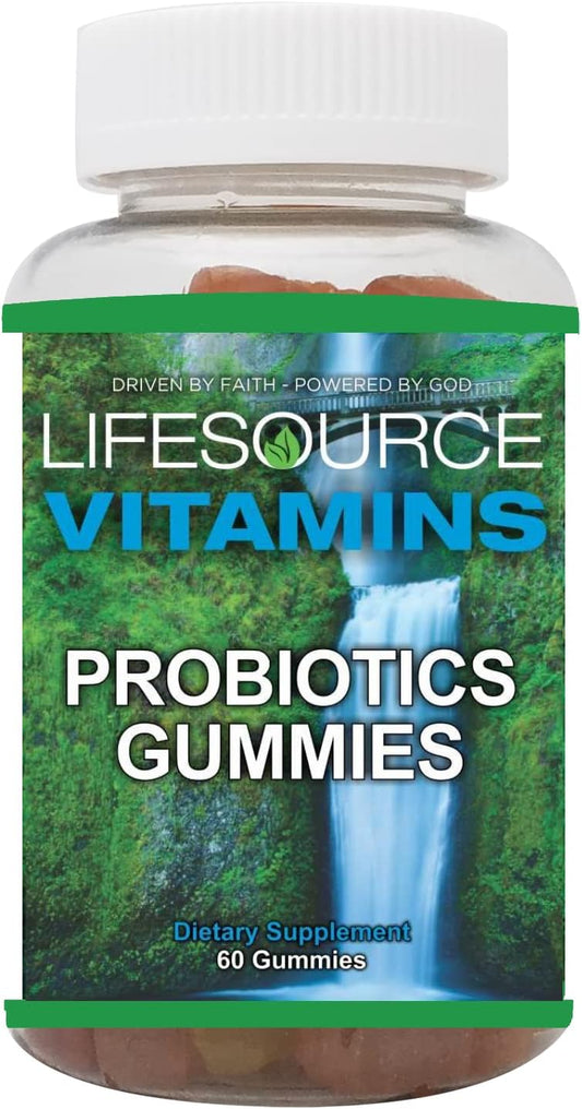 LifeSource Vitamins Organic Probiotic Gummies – 60 Gummies