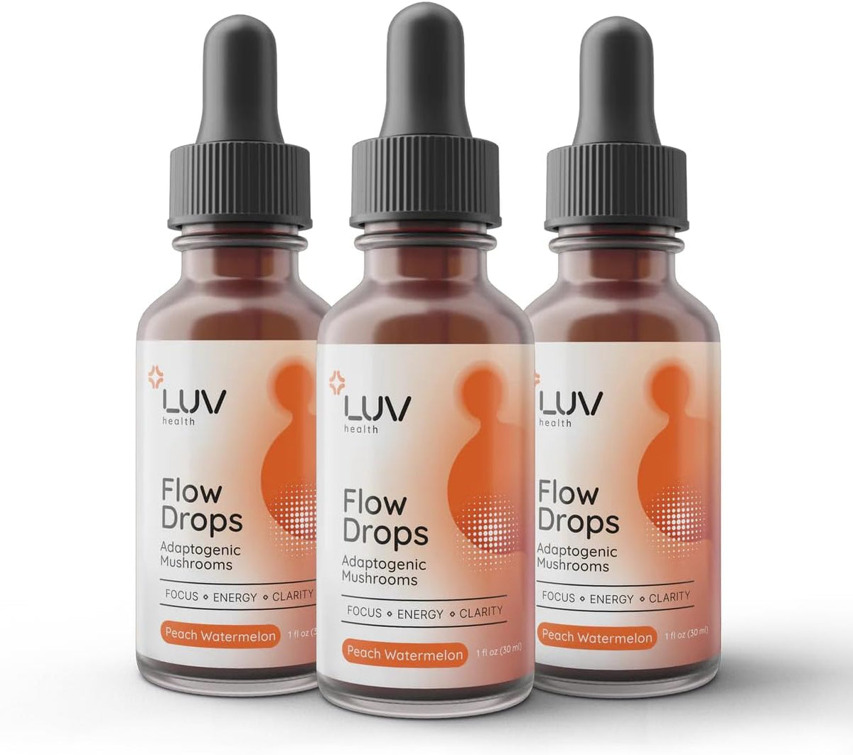 Flow Drops® – Energy Support for Focus, Mental Clarity & Immune Health with Adaptogenic Mushrooms – Lion’s Mane, Cordyceps, Reishi, Chaga & Turkey Tail – Vegan, Made in USA – 90 Servings - görsel 1