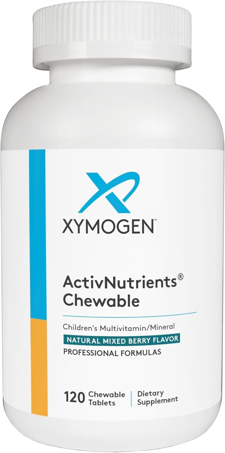 XYMOGEN ActivNutrients Chewable - Children's Multivitamin with Antioxidants - Mixed Berry - 120 Count - görsel 1