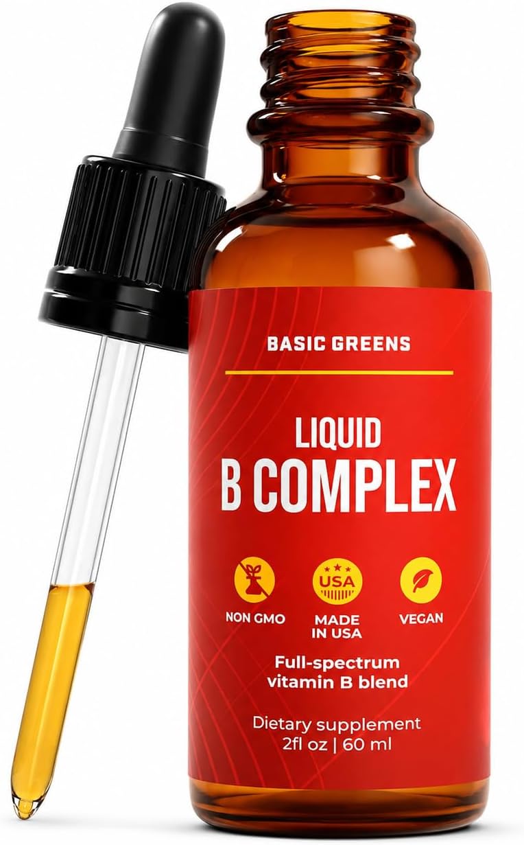Vitamin B Complex Liquid Drops – Extra Strength Sublingual Formula, Vegan - görsel 1