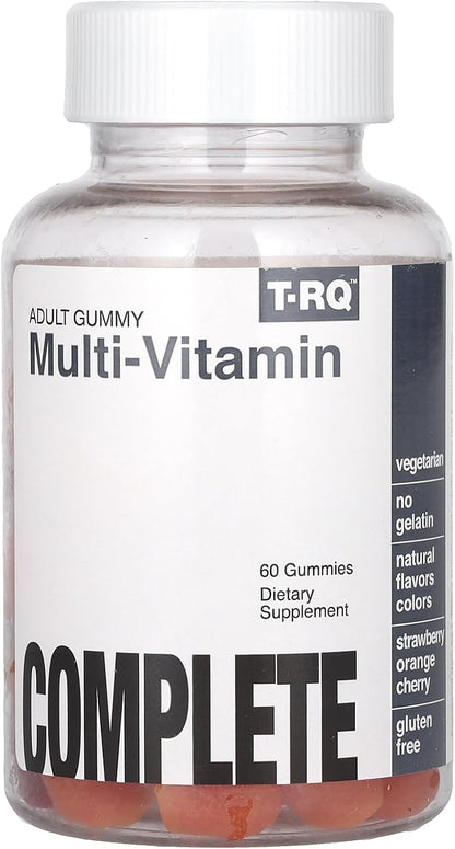 T.RQ Multivitamin Gummy – Natural Strawberry, Orange & Cherry – 60 Count
