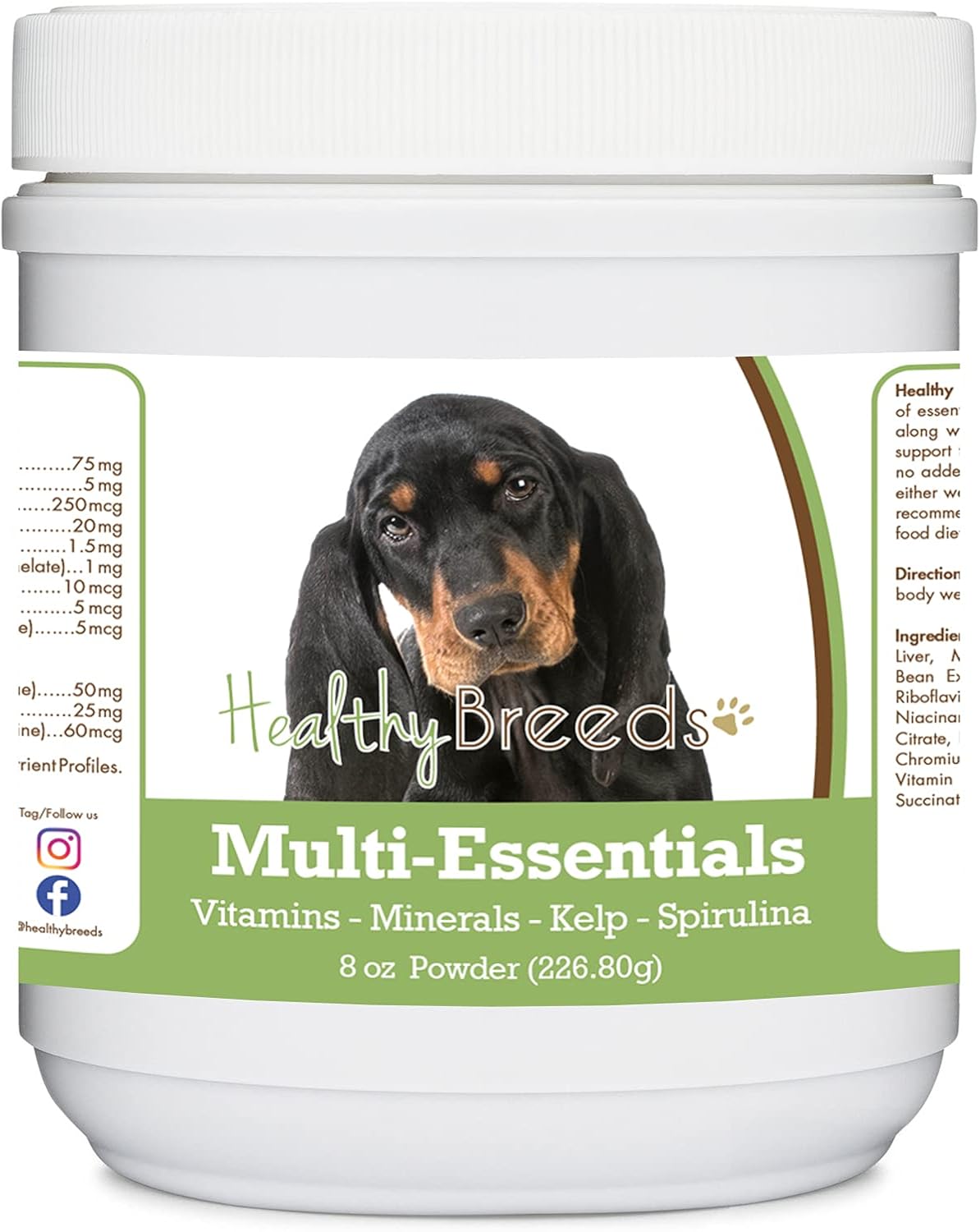 Healthy Breeds Black and Tan Coonhound – Full Spectrum of Vitamins & Minerals: Includes a complete blend of – Image 1