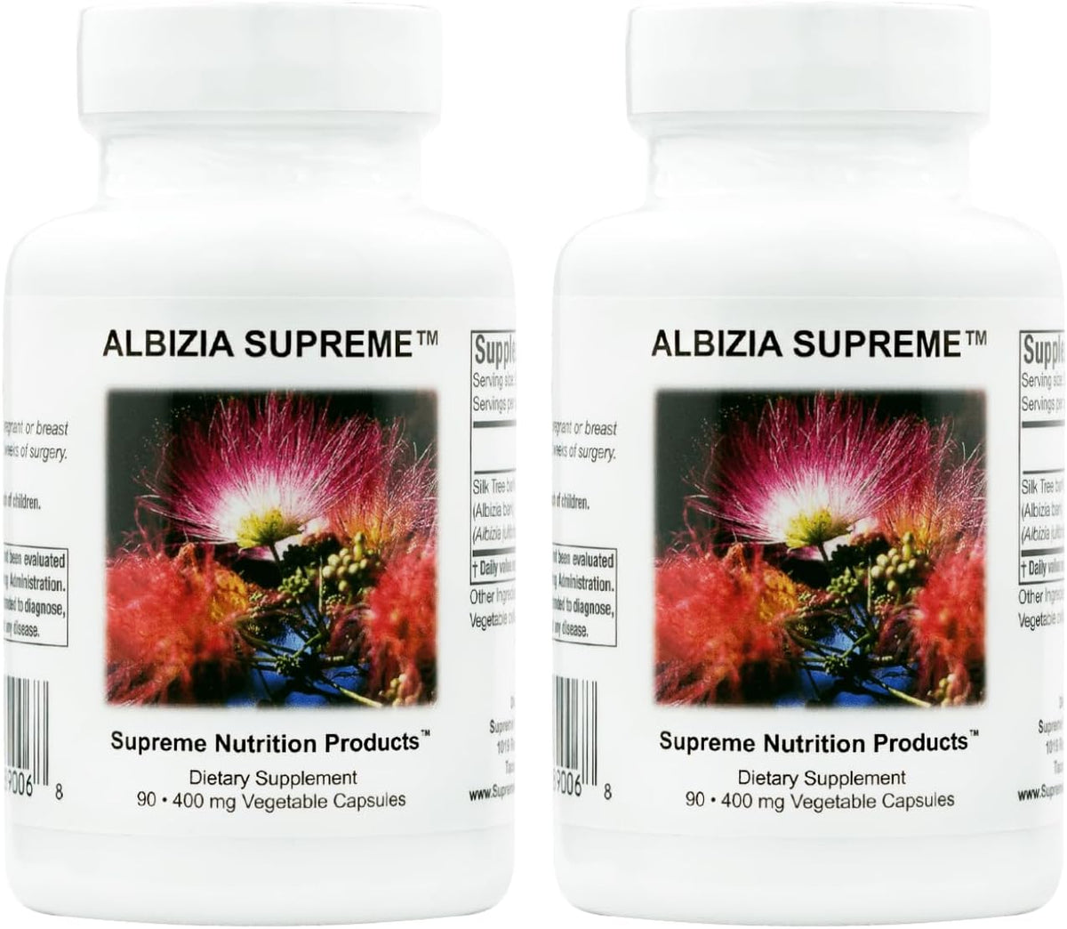 Supreme Nutrition Albizia Supreme, 90 Pure Silk Tree Bark Vegetarian Capsules (Pack of 2) - görsel 1