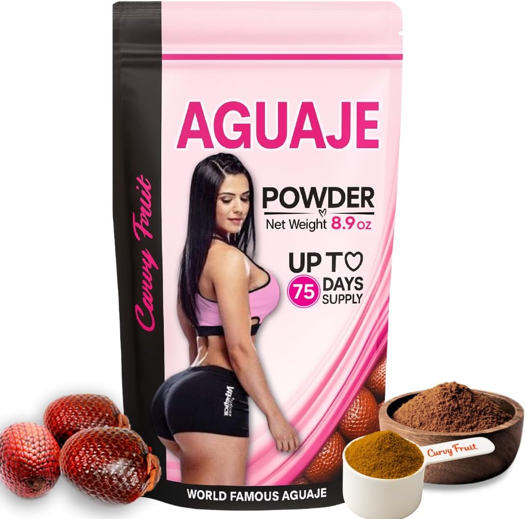 Original Aguaje CurvyFruit Powder for Bigger Bum, Bust and Hips - 100 g (31-Day Supply) - görsel 1