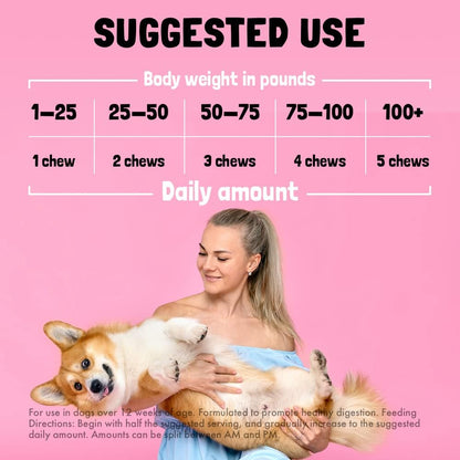 Cranberry UTI Chews for Dogs Bladder Support and D-Mannose