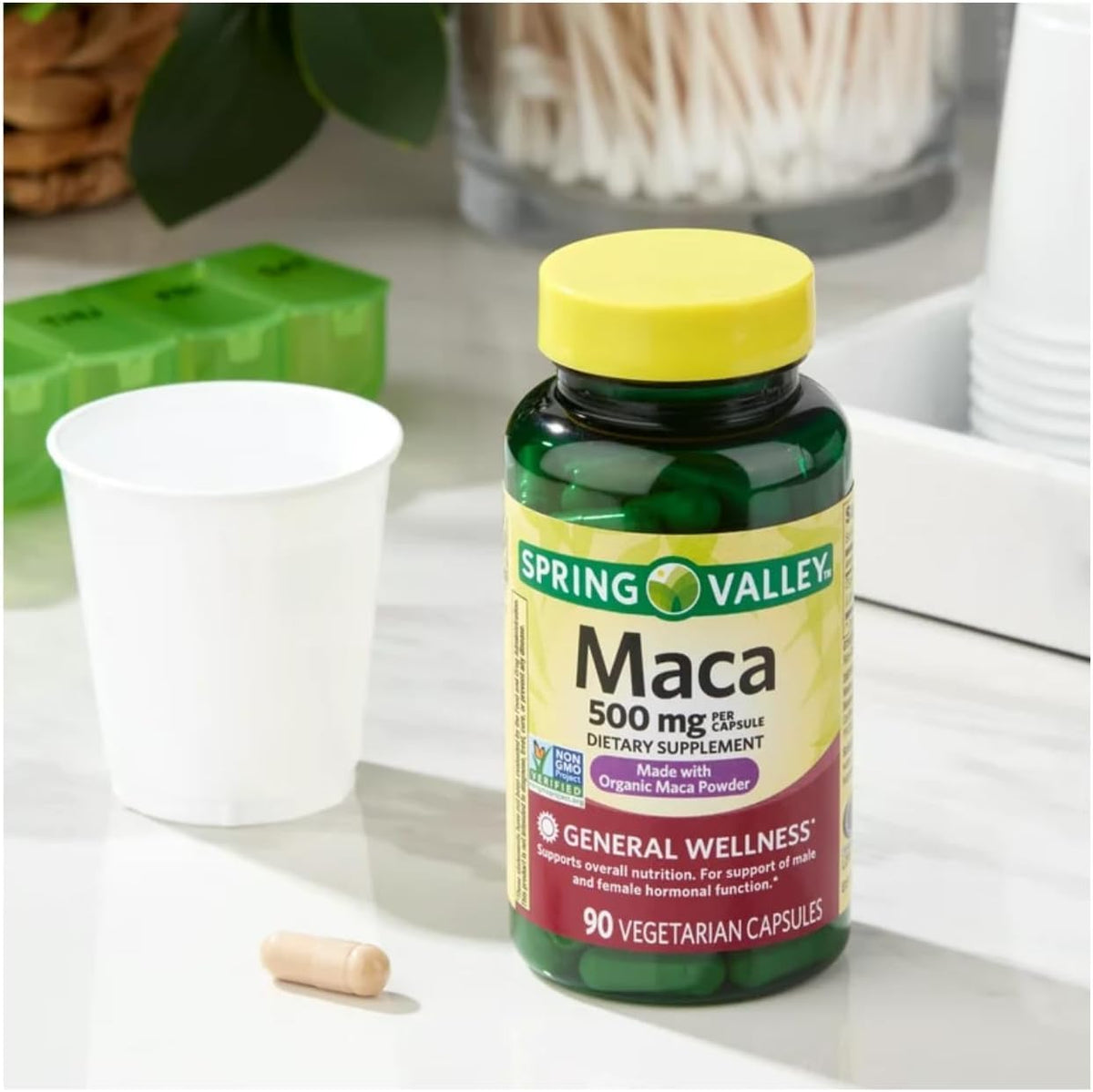 Spring Valley Organic Maca Root 500mg Capsules - görsel 4