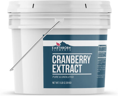 Earthborn Elements Cranberry Extract – Pure & Undiluted, 3.78 Litre Bucket