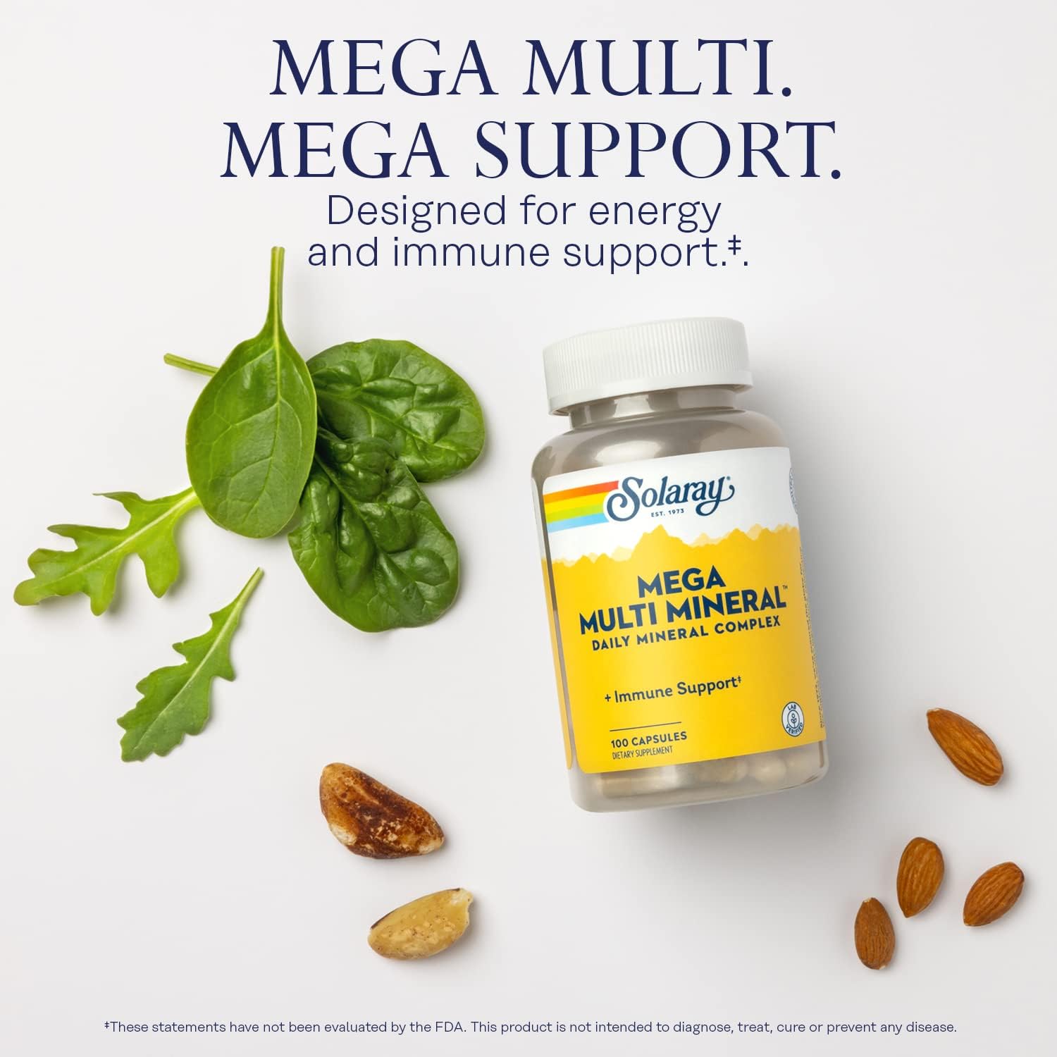 Solaray Mega Multi Mineral - 100 Capsules - görsel 3