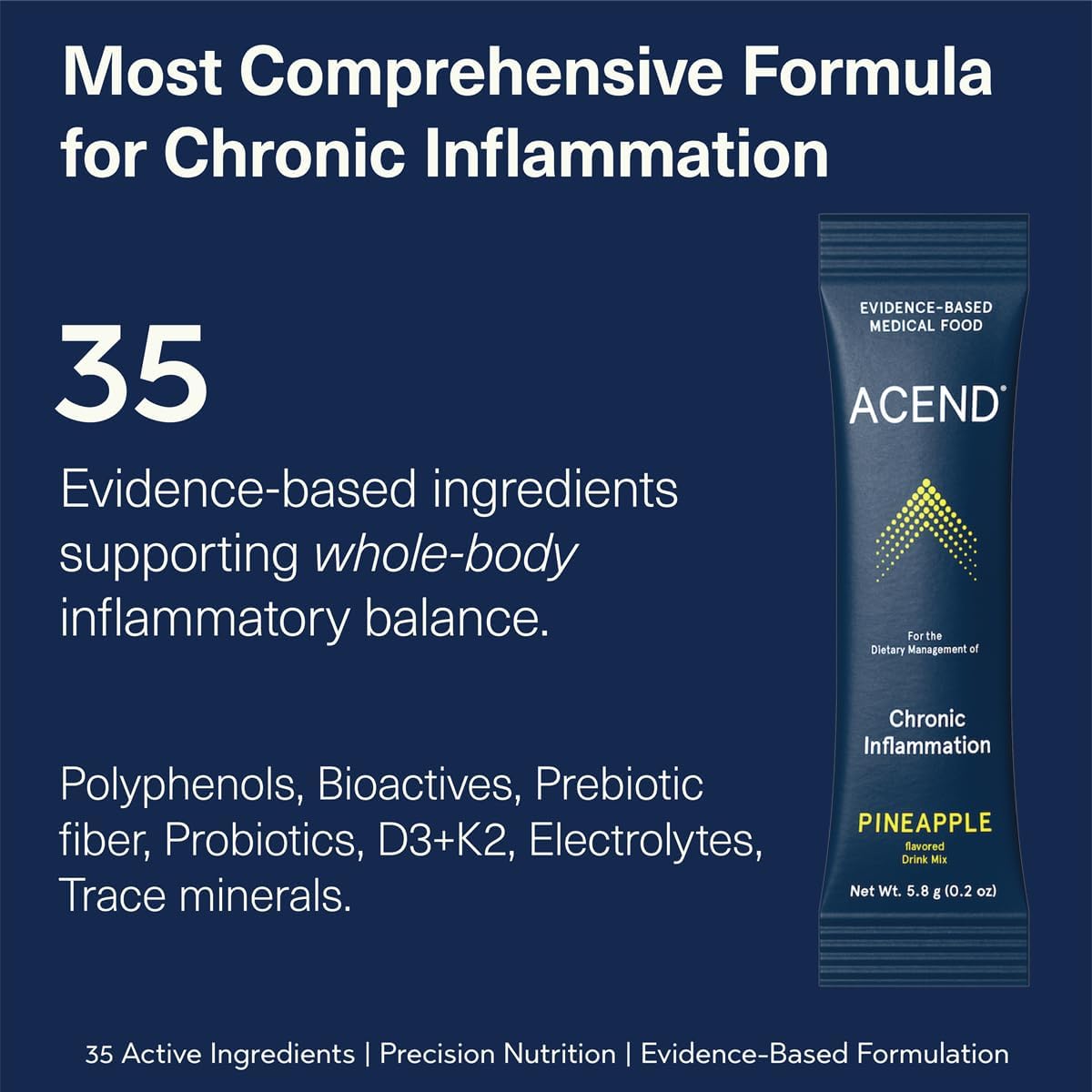 ACEND Advanced Inflammatory Support Powdered Drink Mix - görsel 2