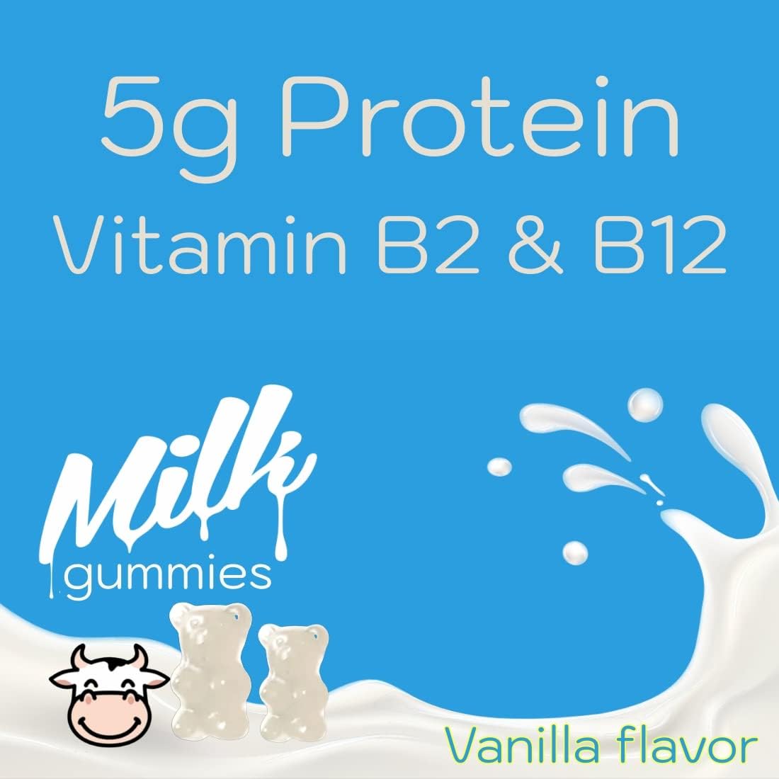 Holistic MD Colostrum Gummies - Grass-Fed Colostrum Milk Protein Gummies with Vitamin B Complex, Sugar-Free, 60 Count - görsel 5