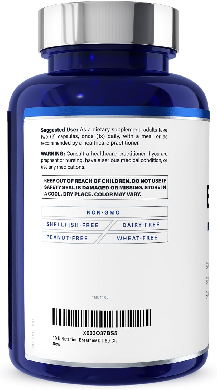 1MD Nutrition BreatheMD – Lung and Respiratory Support Supplement - görsel 7