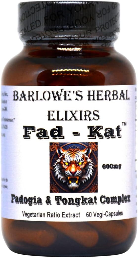 Fad-Kat: Fadogia Agrestis and Tongkat Ali - 600 mg per Capsule - Sports Performance Support - 60 Veggie Capsules - görsel 1