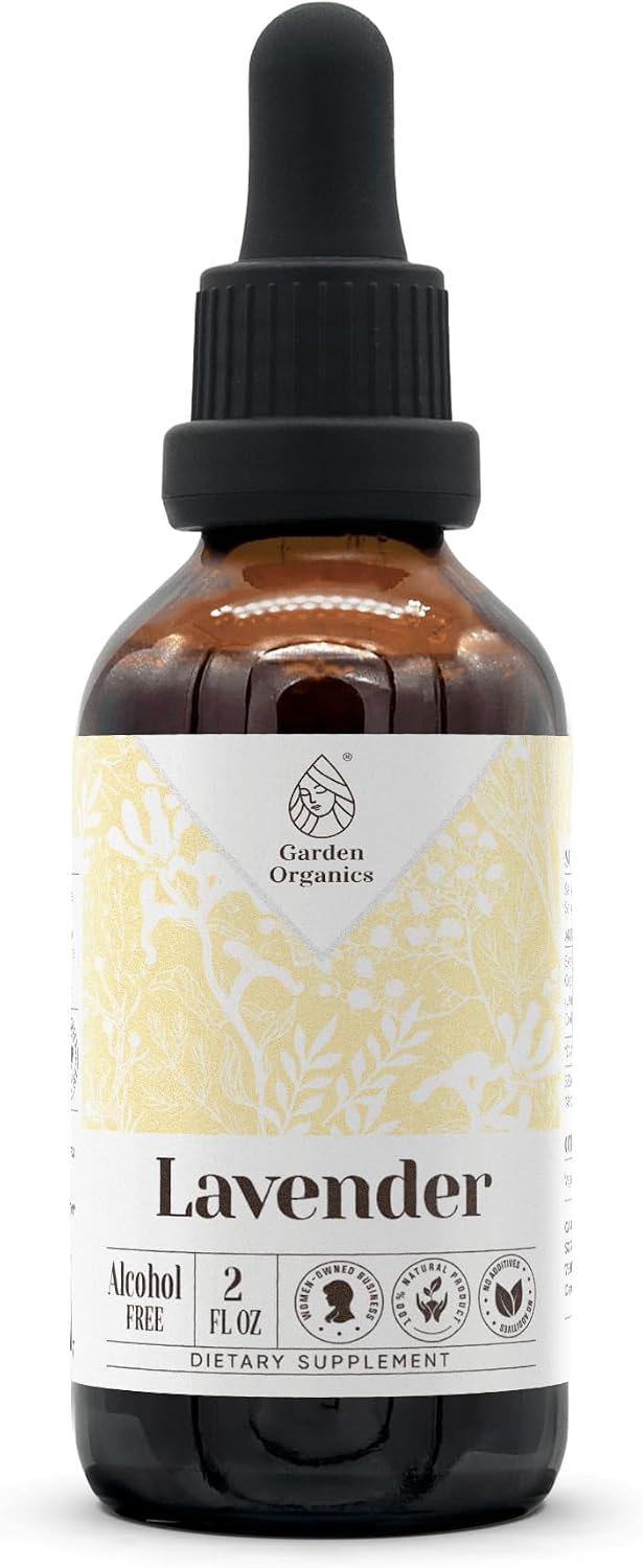 Lavender Alcohol-Free Natural Tincture Extract, Immune System Booster, Liquid Drops - 4 fl oz (120 ml) - görsel 6