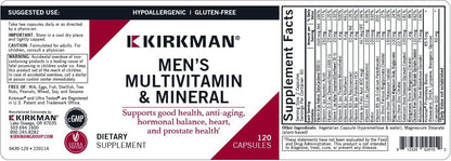 Kirkman 60–90 Men's Multivitamin and Mineral Boost – 120 Vegetarian Capsules