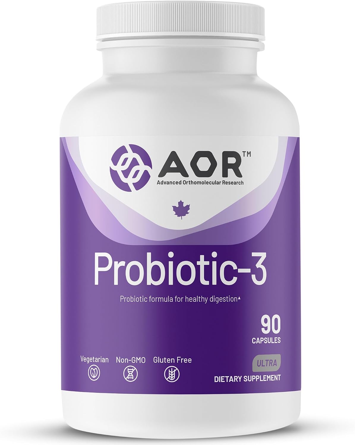 AOR Probiotic 3, 90 Capsules – Daily Digestive Balance and Gut Health - görsel 1