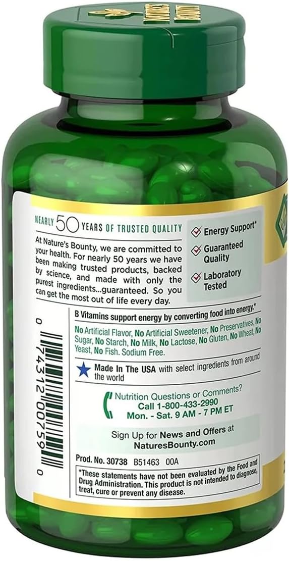 Nature's Bounty Biotin 10,000 mcg, 250 Rapid Release Soft Capsules - görsel 2