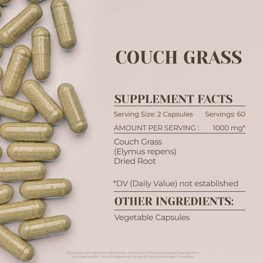 Garden Organics Couch Grass 120 Capsules – High-Potency Herbal Food Supplement - görsel 3