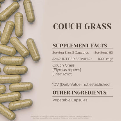 Garden Organics Couch Grass 120 Capsules – High-Potency Herbal Food Supplement