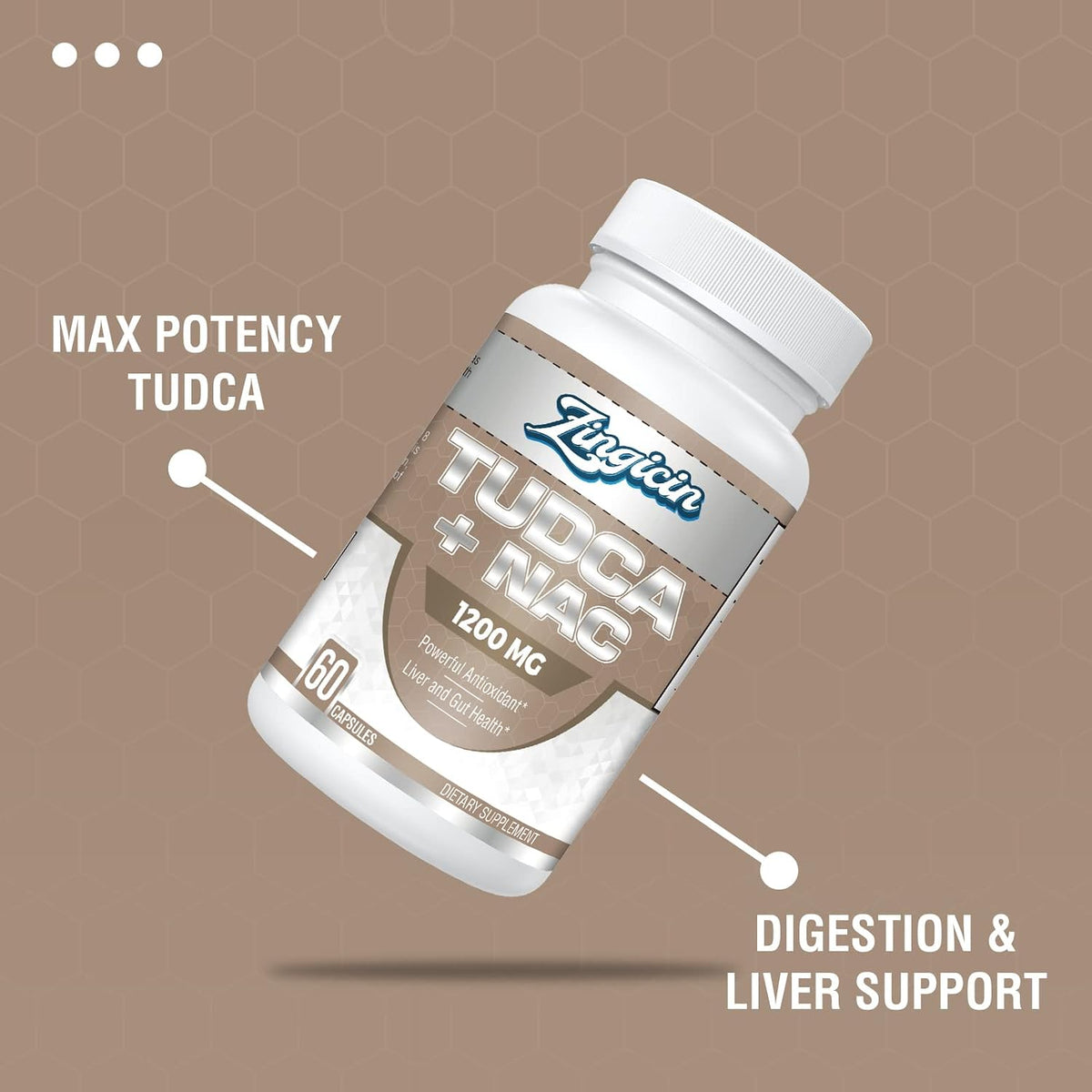 Zingicin TUDCA with NAC Supplement - 1200mg, 60 Capsules - görsel 4
