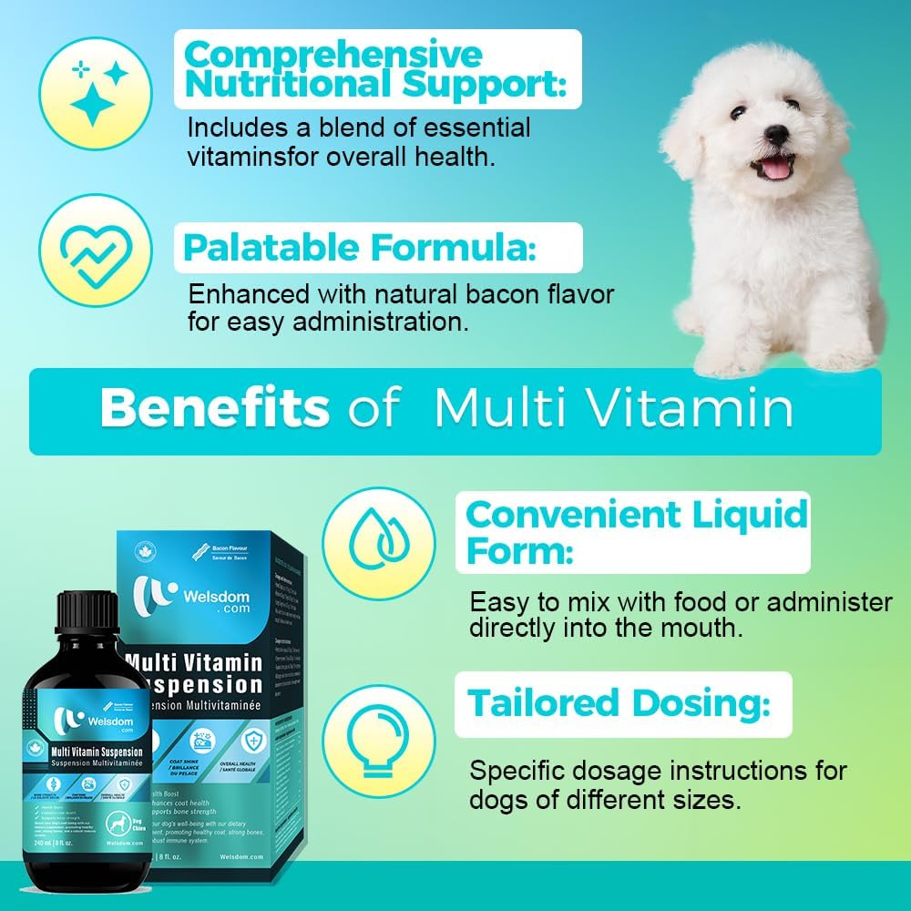Pets Comprehensive Multivitamin Suspension for Dogs – 240mL - görsel 5