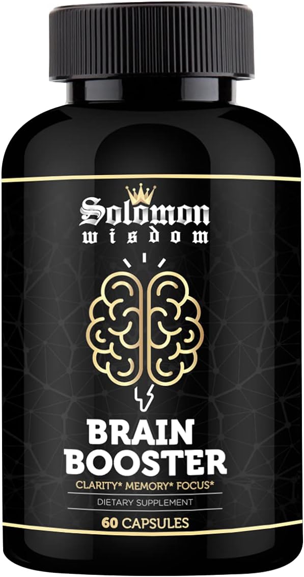 SOLOMON WISDOM Brain Booster – Nootropic Supplement for Memory & Focus, 60 Capsules - görsel 1