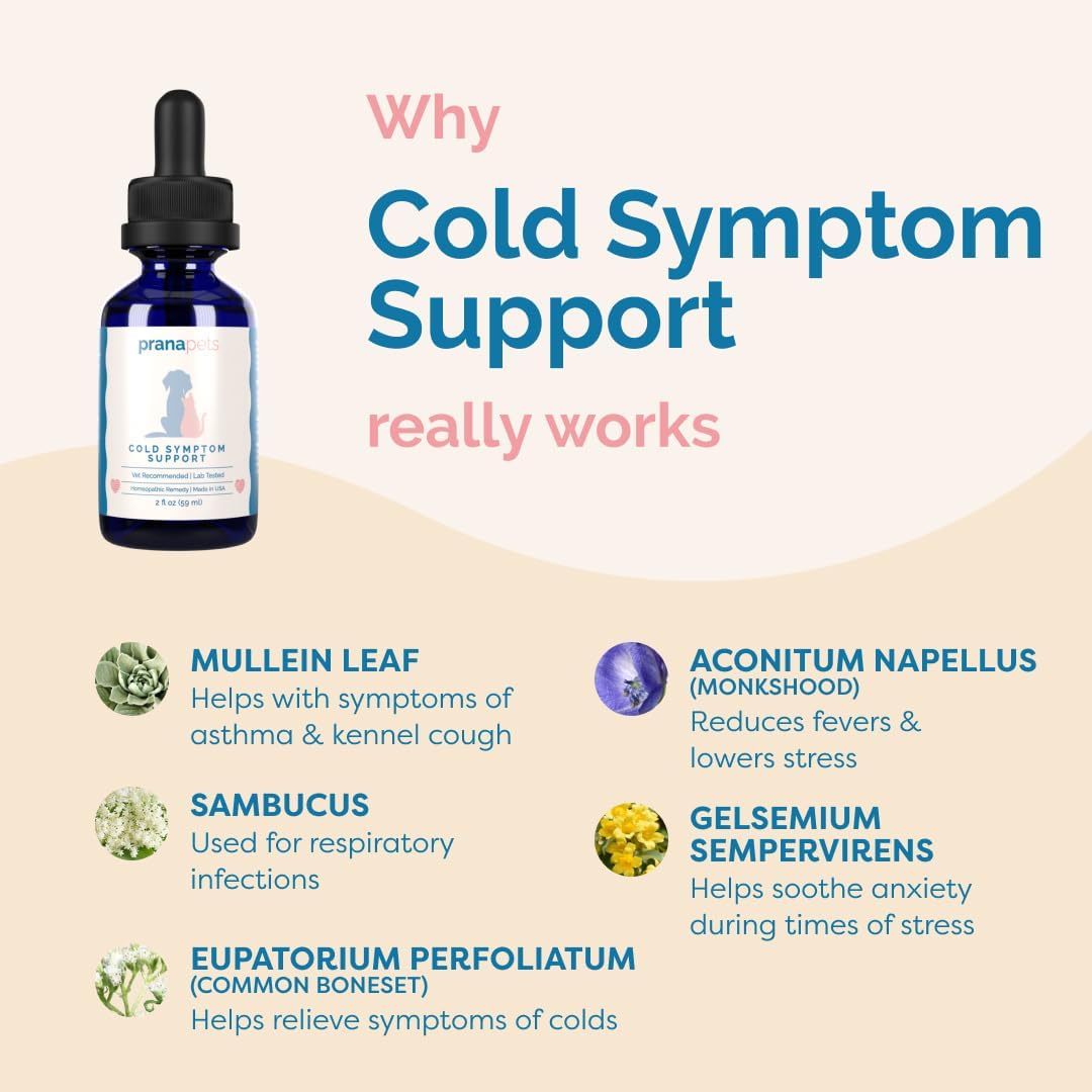 PranaPets Cold Symptom Support for Cats & Dogs - görsel 5
