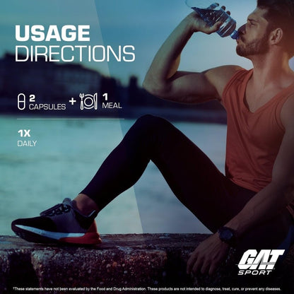 GAT SPORT Men's Multi + Test, Premium Multivitamin Tablets (60 Count)
