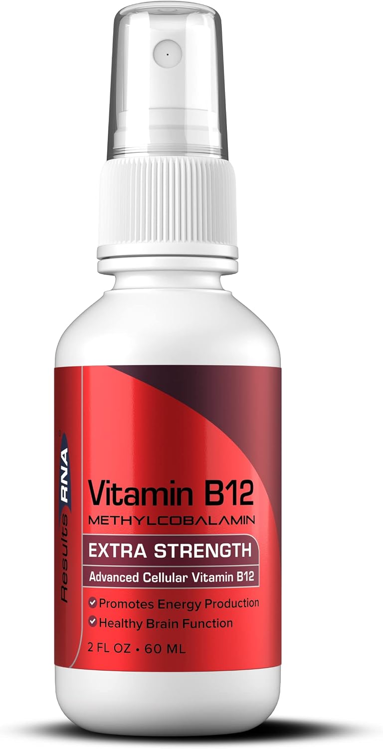 Results RNA - Advanced Cellular Vitamin B12 Methylcobalamin Spray, Supports Heart Health, Good Mood, Energy & Brain Function, Superior Absorption, 118 ml (60 Servings) - görsel 9