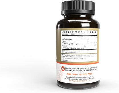 Windmill Vitamin C 250mg Chewable Tablets, Tangerine Flavour, 60 Tablets